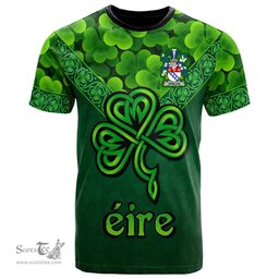ScotsTee Shop Irish Whelan Coat of Arms Irish T Shirt Irish Shamrock Triangle Style