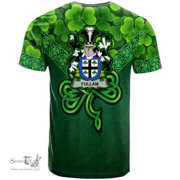 ScotsTee Shop Irish Fullam Coat of Arms Irish T Shirt Irish Shamrock Triangle Style
