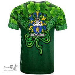 ScotsTee Shop Irish Eagar Coat of Arms Irish T Shirt Irish Shamrock Triangle Style
