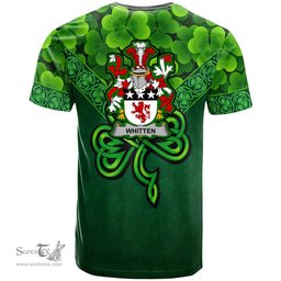 ScotsTee Shop Irish Whitten Coat of Arms Irish T Shirt Irish Shamrock Triangle Style