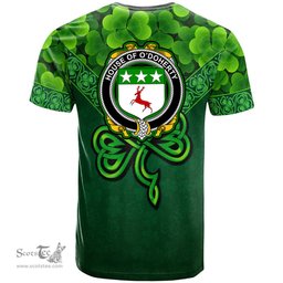 ScotsTee Shop Irish House of O DOHERTY Coat of Arms Irish T Shirt Irish Shamrock Triangle Style