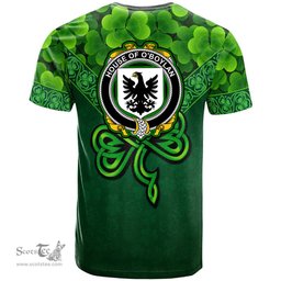ScotsTee Shop Irish House of O BOYLAND Coat of Arms Irish T Shirt Irish Shamrock Triangle Style