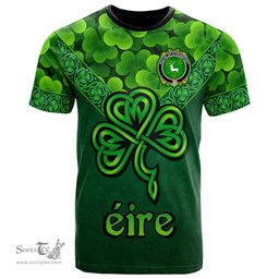 ScotsTee Shop Irish House of O HENNESSY Coat of Arms Irish T Shirt Irish Shamrock Triangle Style