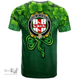 ScotsTee Shop Irish House of O NOLAN Coat of Arms Irish T Shirt Irish Shamrock Triangle Style