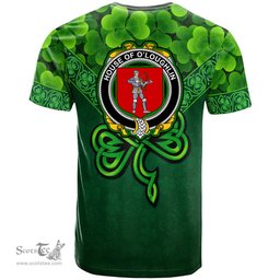 ScotsTee Shop Irish House of O LOUGHLIN Coat of Arms Irish T Shirt Irish Shamrock Triangle Style