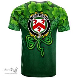 ScotsTee Shop Irish House of O CASEY Coat of Arms Irish T Shirt Irish Shamrock Triangle Style
