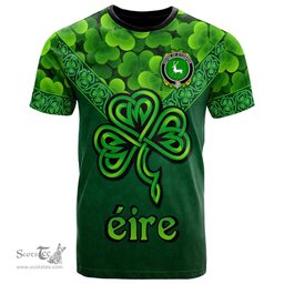 ScotsTee Shop Irish House of O CONNOR Corcomroe Coat of Arms Irish T Shirt Irish Shamrock Triangle Style
