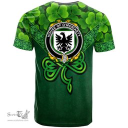 ScotsTee Shop Irish House of O MORIARTY Coat of Arms Irish T Shirt Irish Shamrock Triangle Style