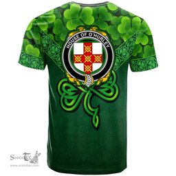 ScotsTee Shop Irish House of O HURLEY Coat of Arms Irish T Shirt Irish Shamrock Triangle Style