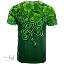 ScotsTee Shop Irish House of O HURLEY Coat of Arms Irish T Shirt Irish Shamrock Triangle Style