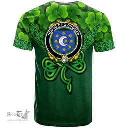 ScotsTee Shop Irish House of O DUGGAN Coat of Arms Irish T Shirt Irish Shamrock Triangle Style