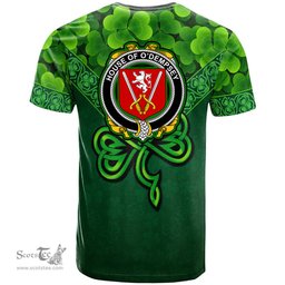 ScotsTee Shop Irish House of O DEMPSEY Coat of Arms Irish T Shirt Irish Shamrock Triangle Style