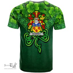 ScotsTee Shop Irish Kearney or O Kearney Coat of Arms Irish T Shirt Irish Shamrock Triangle Style