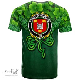 ScotsTee Shop Irish House of REDMOND Coat of Arms Irish T Shirt Irish Shamrock Triangle Style