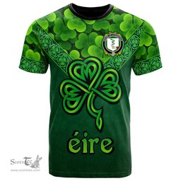 ScotsTee Shop Irish House of O DONOVAN Coat of Arms Irish T Shirt Irish Shamrock Triangle Style
