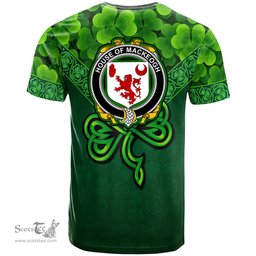 ScotsTee Shop Irish House of MACKEOGH Coat of Arms Irish T Shirt Irish Shamrock Triangle Style