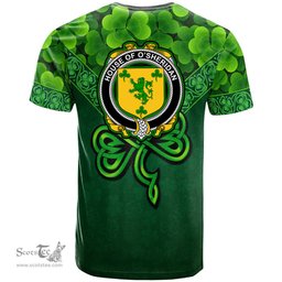 ScotsTee Shop Irish House of O SHERIDAN Coat of Arms Irish T Shirt Irish Shamrock Triangle Style
