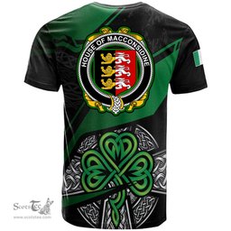 ScotsTee Shop Irish House of MACCONSIDINE Coat of Arms Irish T Shirt Irish Celtic Cross & Shamrock