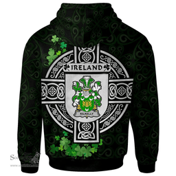 ScotsTee Shop Irish Kilkelly or Killikelly Coat of Arms Irish Hoodie Celtic Ireland Coat Of Arms Badge Pewter Harp Pin