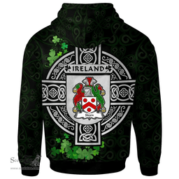 ScotsTee Shop Irish Steen Coat of Arms Irish Hoodie Celtic Ireland Coat Of Arms Badge Pewter Harp Pin