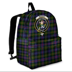 ScotsTee Shop Scottish Murray of Atholl Modern Clan Tartan Backpack - Crest Classic