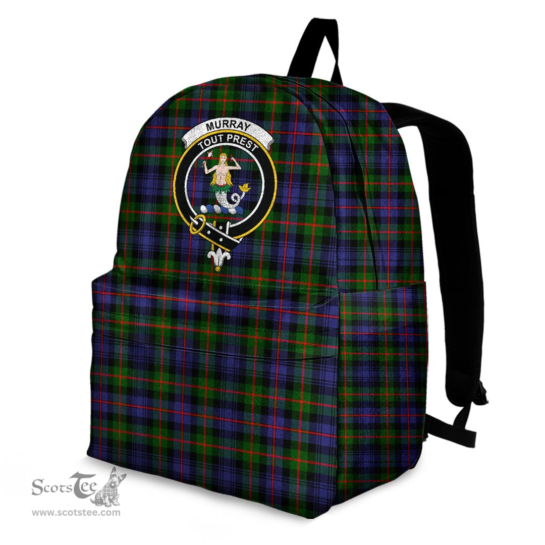 ScotsTee Shop Scottish Murray of Atholl Modern Clan Tartan Backpack - Crest Classic