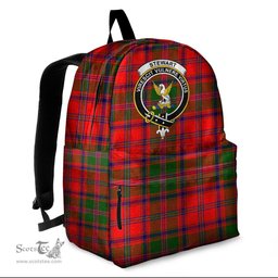 ScotsTee Shop Scottish Stewart of Appin Modern Clan Tartan Backpack - Crest Classic