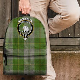 ScotsTee Shop Scottish Cunningham Dress Green Dancers Clan Tartan Backpack - Crest Classic