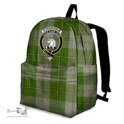 ScotsTee Shop Scottish Cunningham Dress Green Dancers Clan Tartan Backpack - Crest Classic