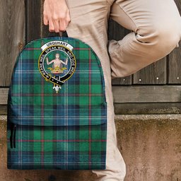 ScotsTee Shop Scottish Urquhart Ancient Clan Tartan Backpack - Crest Classic