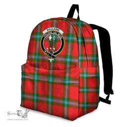 ScotsTee Shop Scottish MacLaine of Loch Buie Hunting Ancient Clan Tartan Backpack - Crest Classic