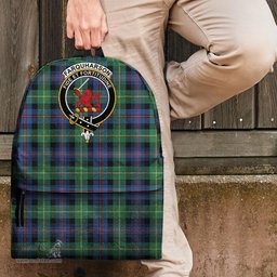 ScotsTee Shop Scottish Farquharson Ancient Clan Tartan Backpack - Crest Classic