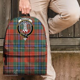 ScotsTee Shop Scottish MacLean of Duart Ancient Clan Tartan Backpack - Crest Classic