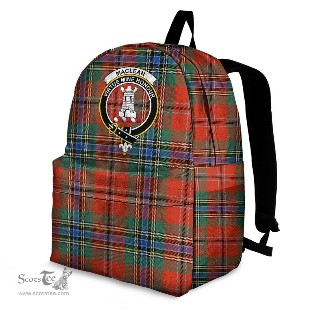 ScotsTee Shop Scottish MacLean of Duart Ancient Clan Tartan Backpack - Crest Classic