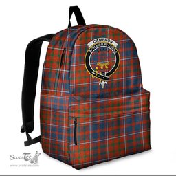 ScotsTee Shop Scottish Cameron of Lochiel Ancient Clan Tartan Backpack - Crest Classic