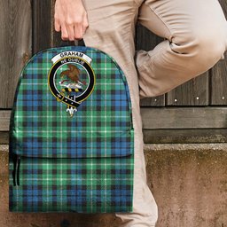 ScotsTee Shop Scottish Graham of Montrose Ancient Clan Tartan Backpack - Crest Classic