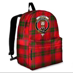 ScotsTee Shop Scottish MacNab Modern Clan Tartan Backpack - Crest Classic