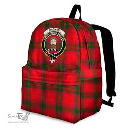 ScotsTee Shop Scottish MacNab Modern Clan Tartan Backpack - Crest Classic