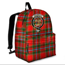 ScotsTee Shop Scottish Drummond of Perth Clan Tartan Backpack - Crest Classic