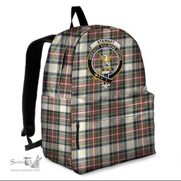ScotsTee Shop Scottish Stewart Dress Ancient Clan Tartan Backpack - Crest Classic