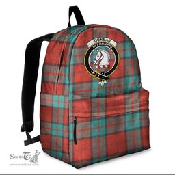 ScotsTee Shop Scottish Dunbar Ancient Clan Tartan Backpack - Crest Classic