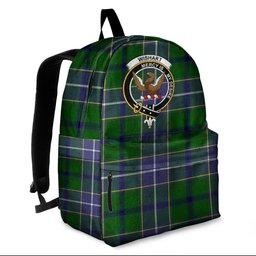 ScotsTee Shop Scottish Wishart Hunting Modern Clan Tartan Backpack - Crest Classic