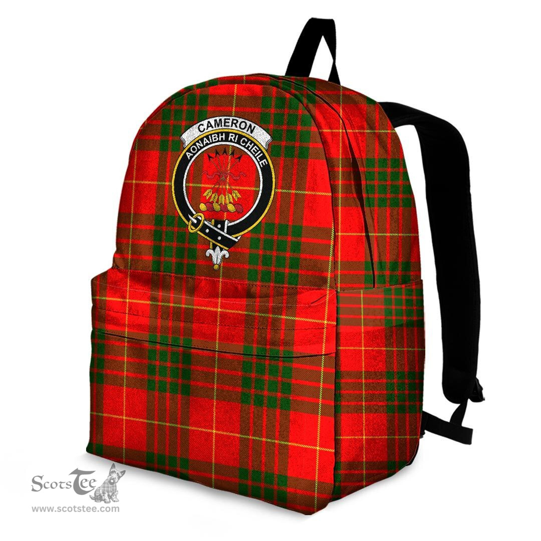 ScotsTee Shop Scottish Cameron Modern Clan Tartan Backpack - Crest Classic