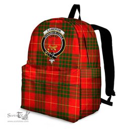 ScotsTee Shop Scottish Cameron Modern Clan Tartan Backpack - Crest Classic