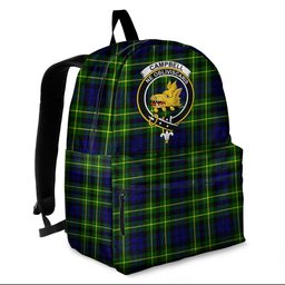 ScotsTee Shop Scottish Campbell of Breadalbane Modern Clan Tartan Backpack - Crest Classic