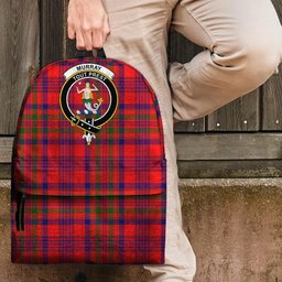 ScotsTee Shop Scottish Murray of Tulloch Modern Clan Tartan Backpack - Crest Classic