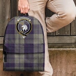 ScotsTee Shop Scottish Cunningham Dress Blue Dancers Clan Tartan Backpack - Crest Classic