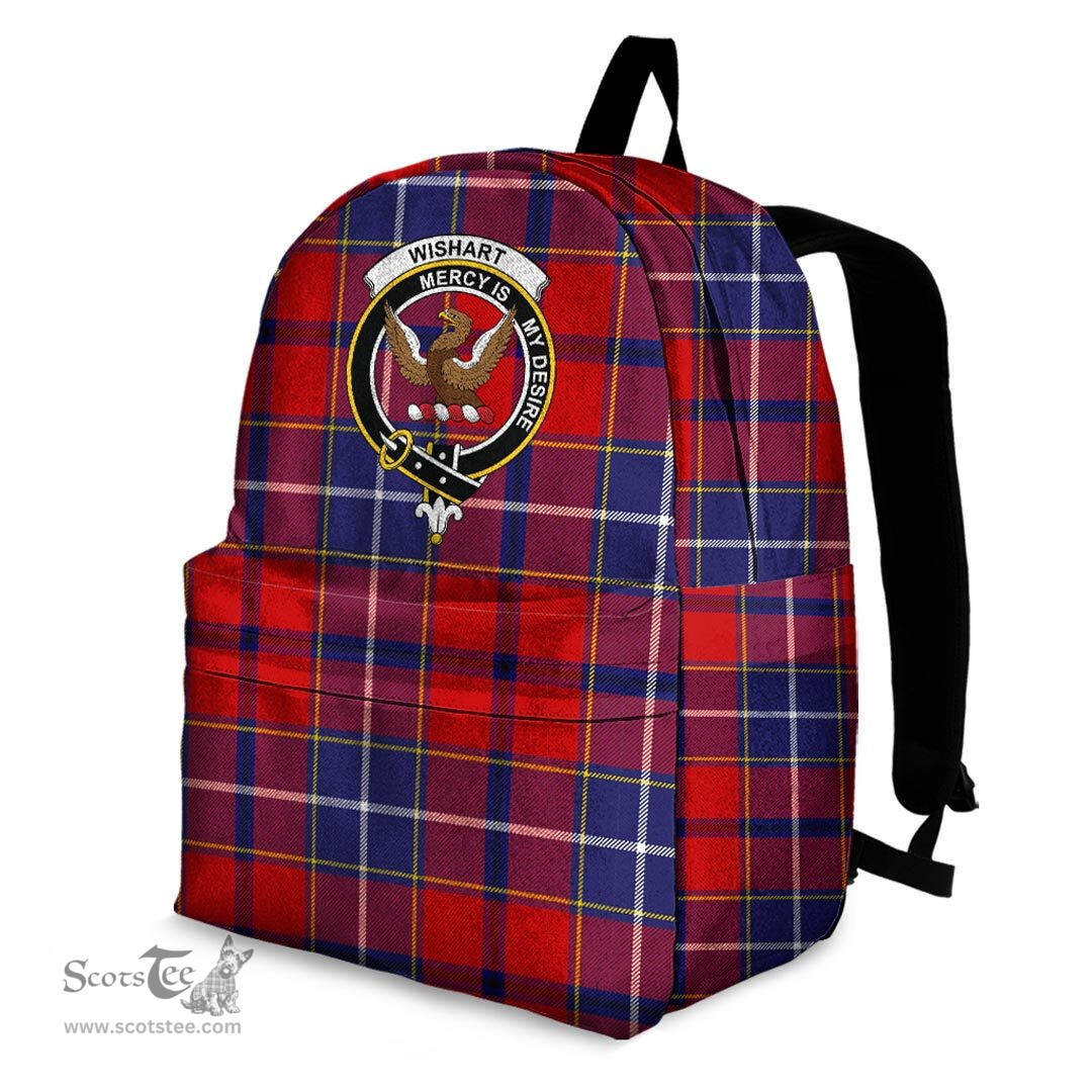 ScotsTee Shop Scottish Wishart Dress Clan Tartan Backpack - Crest Classic