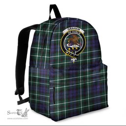 ScotsTee Shop Scottish Graham of Montrose Modern Clan Tartan Backpack - Crest Classic