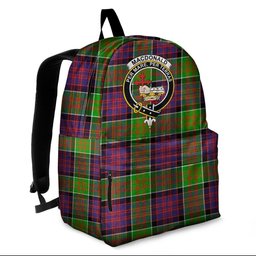 ScotsTee Shop Scottish MacDonald of Clanranald Clan Tartan Backpack - Crest Classic